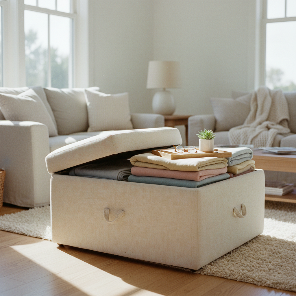 Smart Storage Ottoman