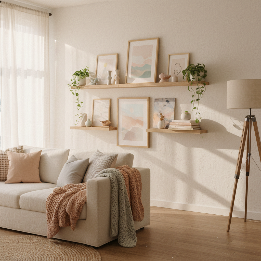The Floating Shelf Gallery Wall