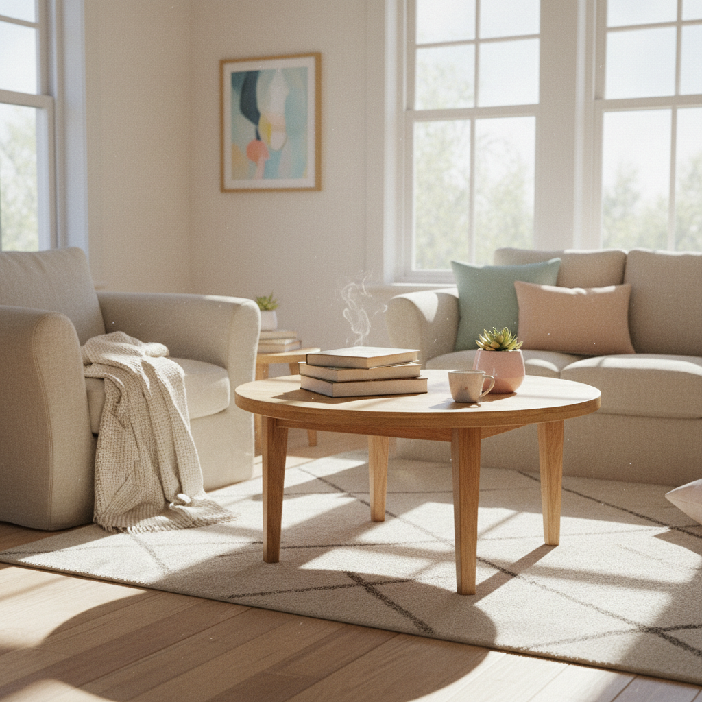 Use a Round Coffee Table
