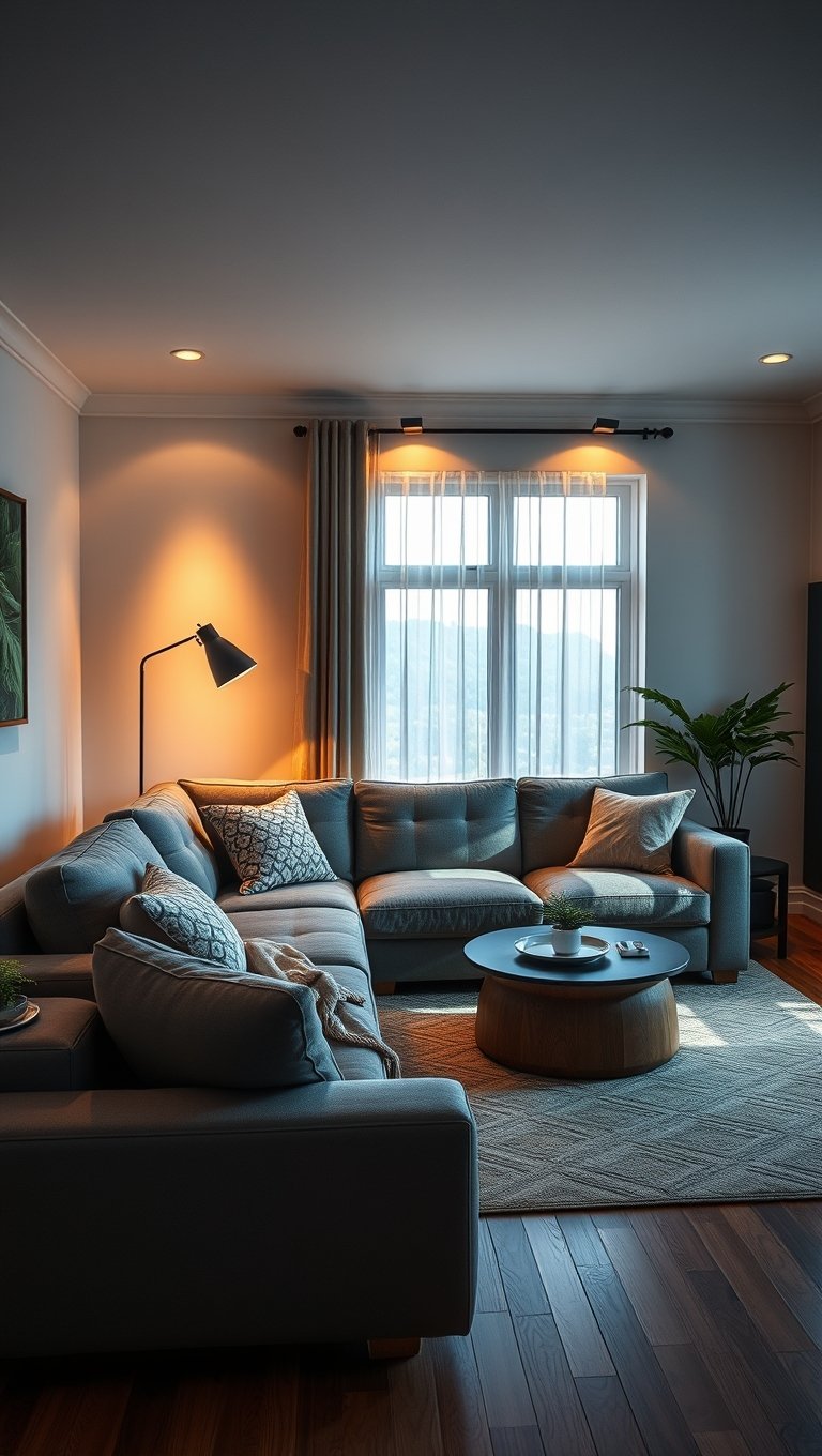 Add Lighting Behind the Couch