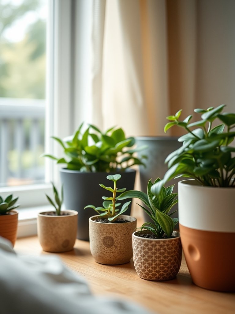 Add Small Potted Green Plants