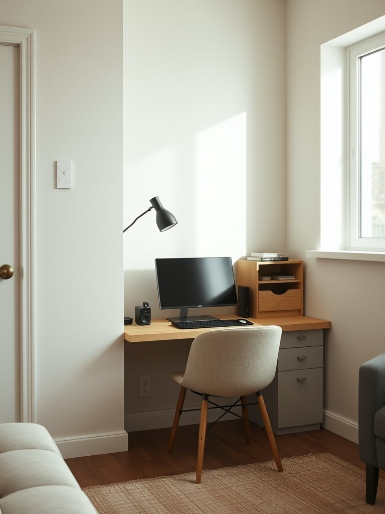 Built-in Desk Along the Wall