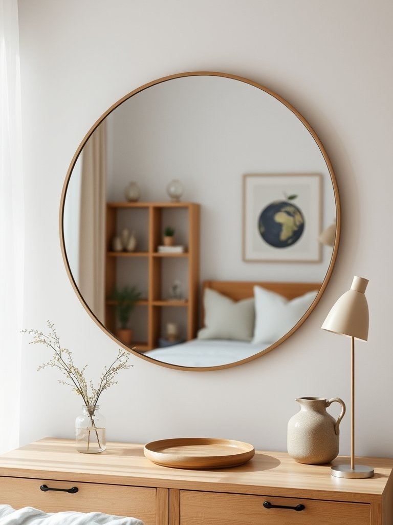 Choose A Large Round Mirror