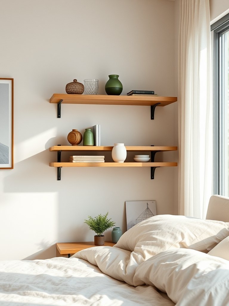 Choose Floating Shelves for Storage