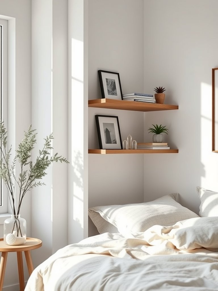 Floating Shelves Save Space