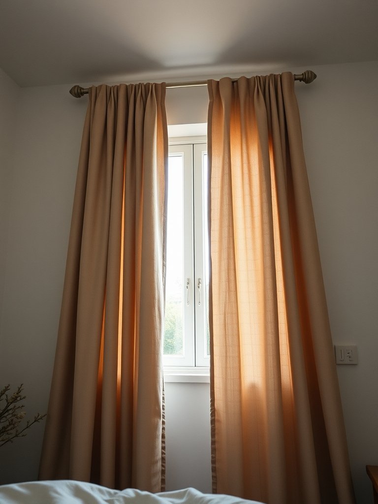 Hang Curtains Close to Ceiling