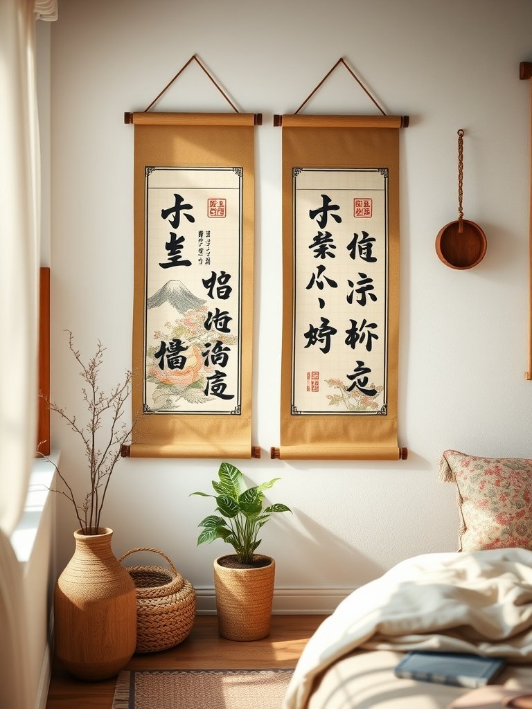 Hang Japanese Style Wall Scrolls