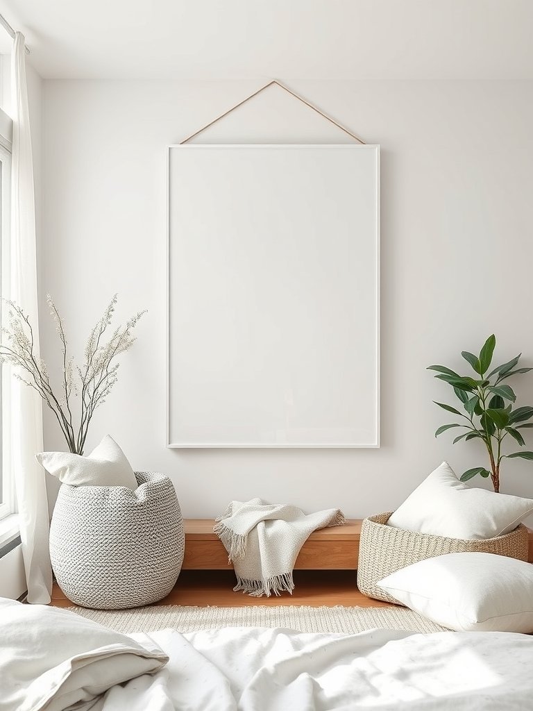 Hang Large Scale White Art