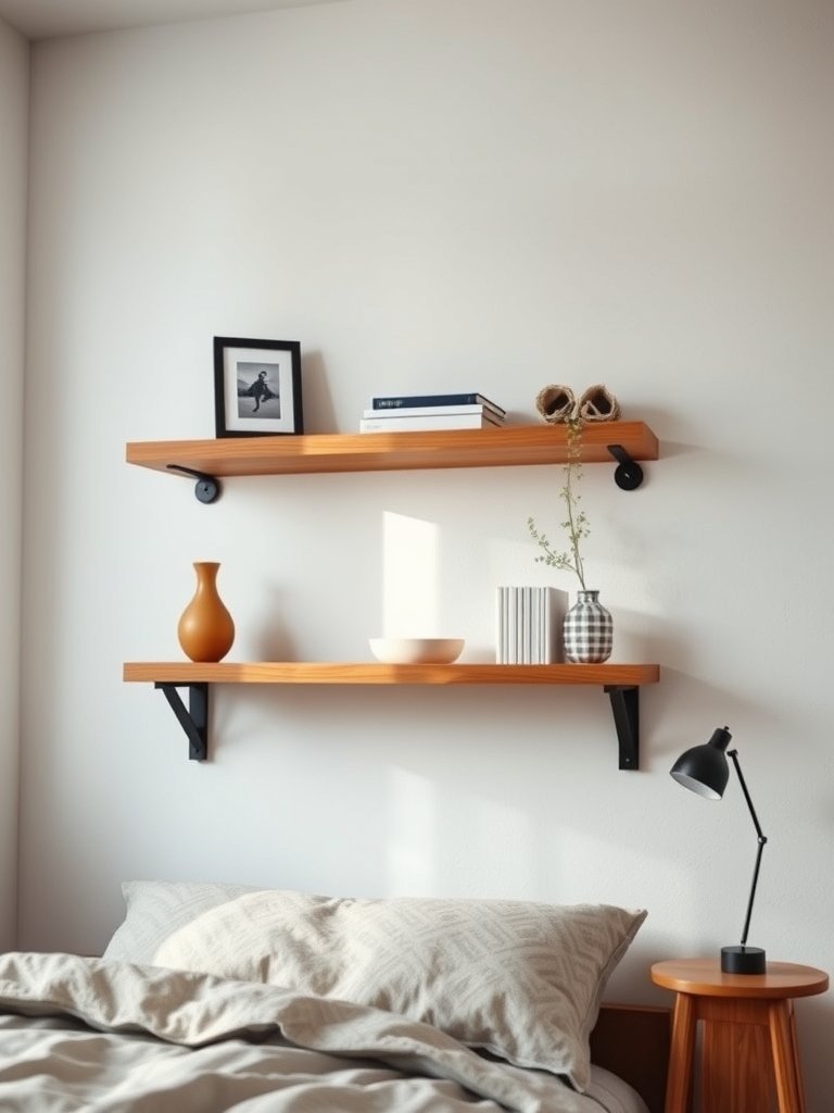 Install Floating Wood Shelves