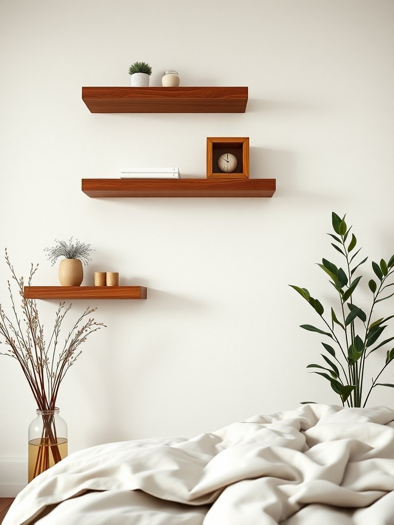 Install Floating Wood Wall Shelves