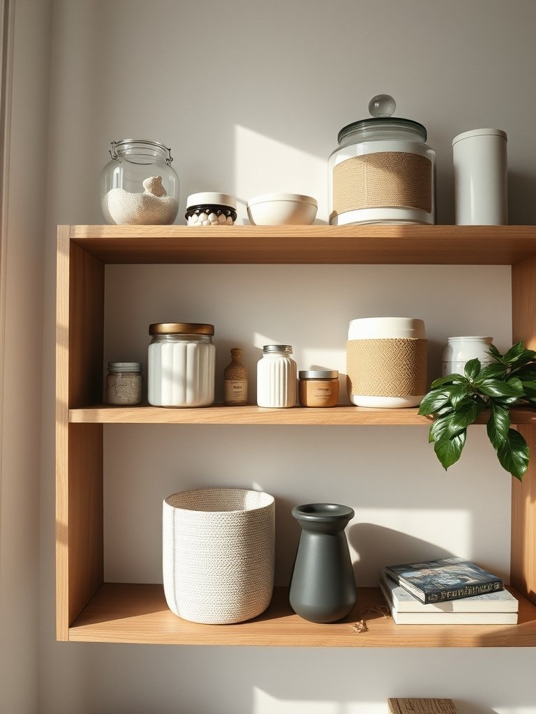 Organize Items on Open Shelves