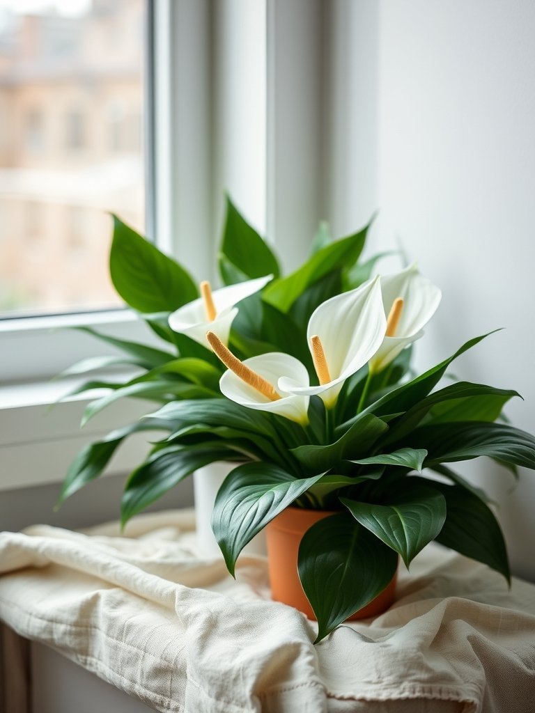Peace Lilies for Fresh Air