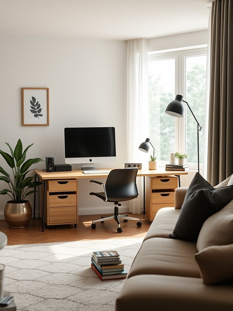 Room Divider Desk Layout
