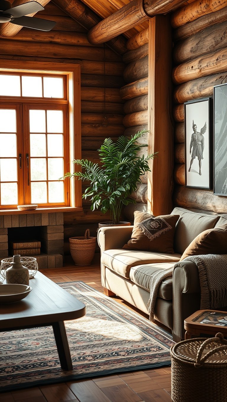 Rustic Wood Elements for Warmth