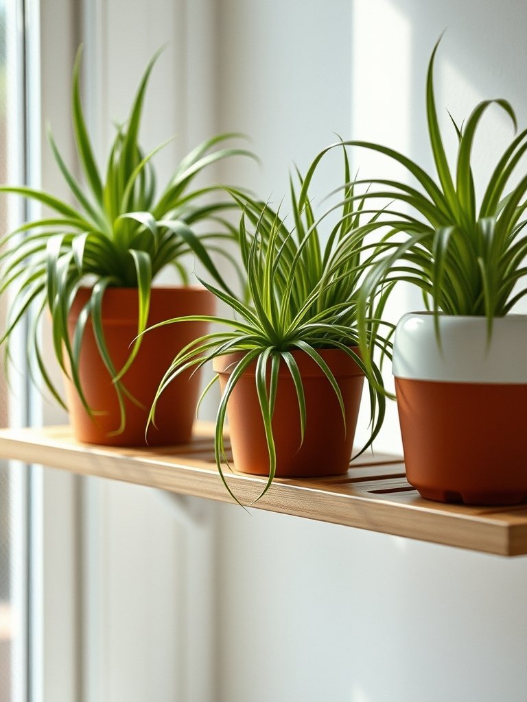 Spider Plants for High Shelves