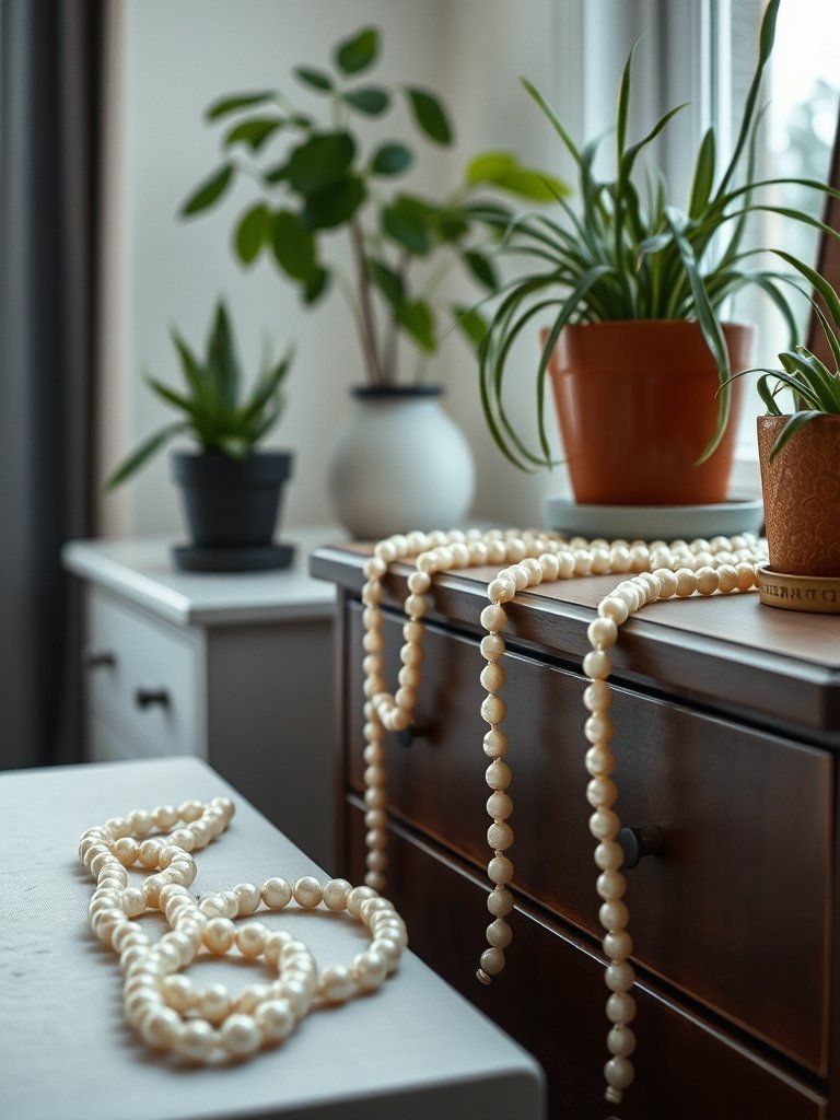 String of Pearls on Dressers