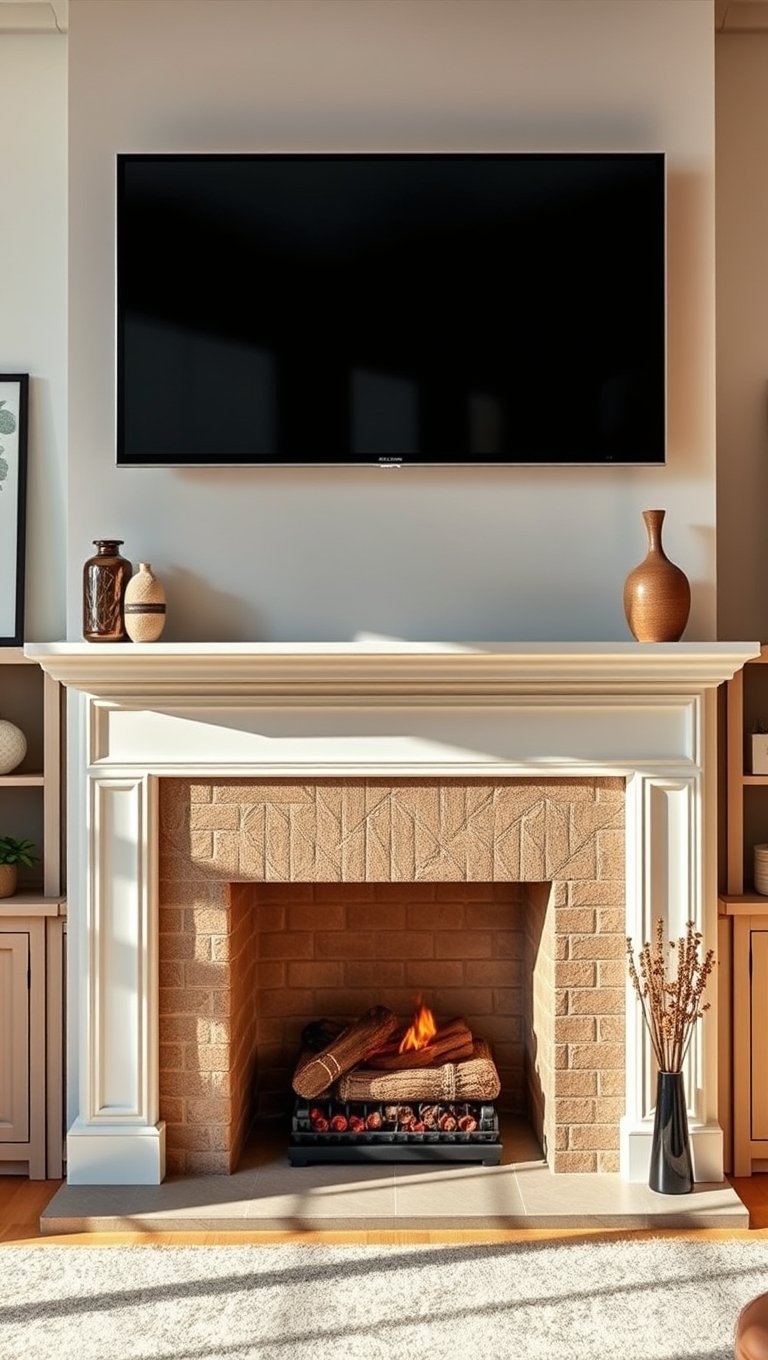 TV Above the Mantle