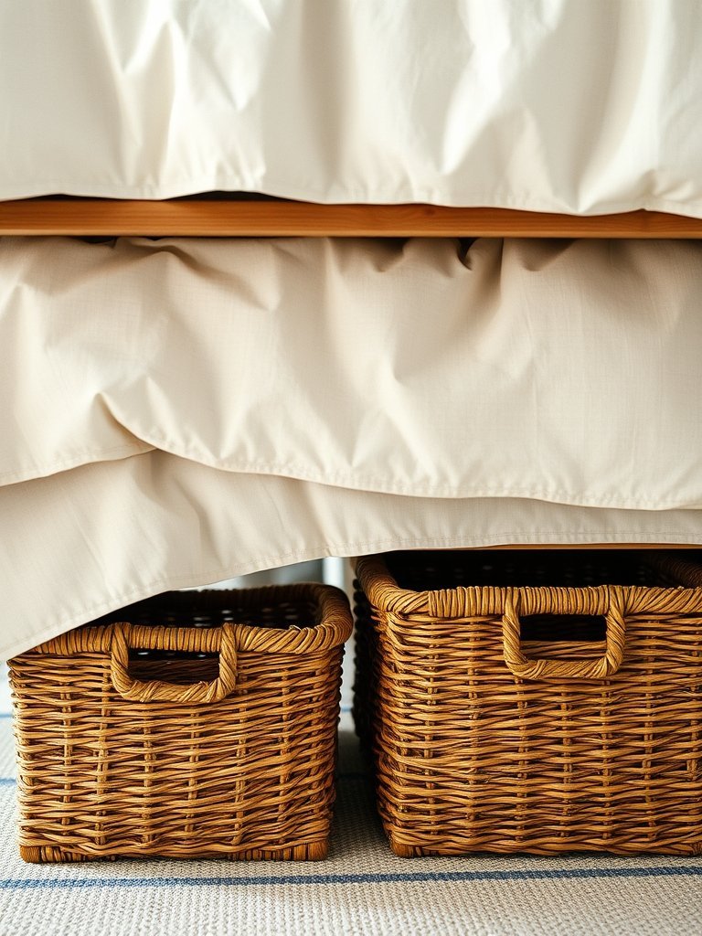 Use Baskets for Underbed Storage