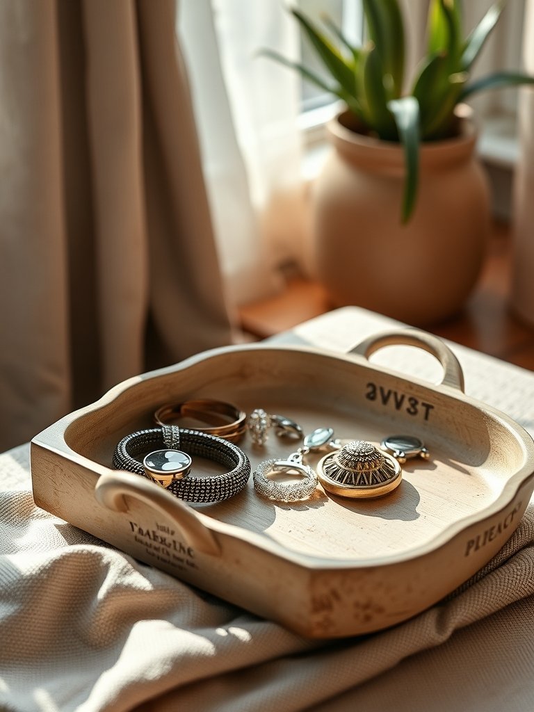 Use Decorative Tray For Trinkets