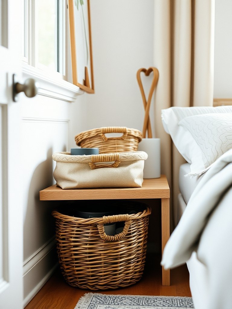Use Hidden Storage Baskets