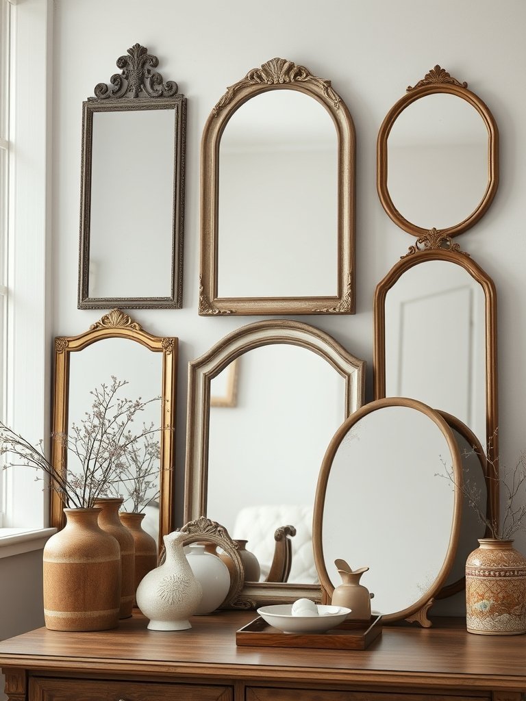 A Collection of Vintage Mirrors
