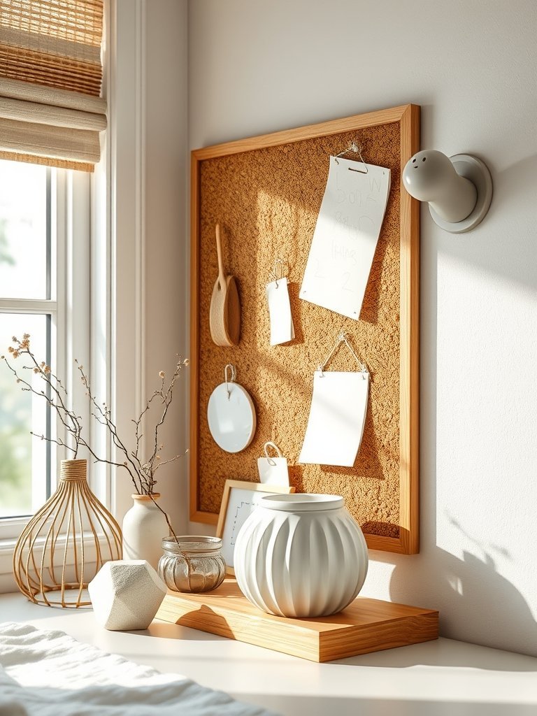 Add A Cork Board Organizer