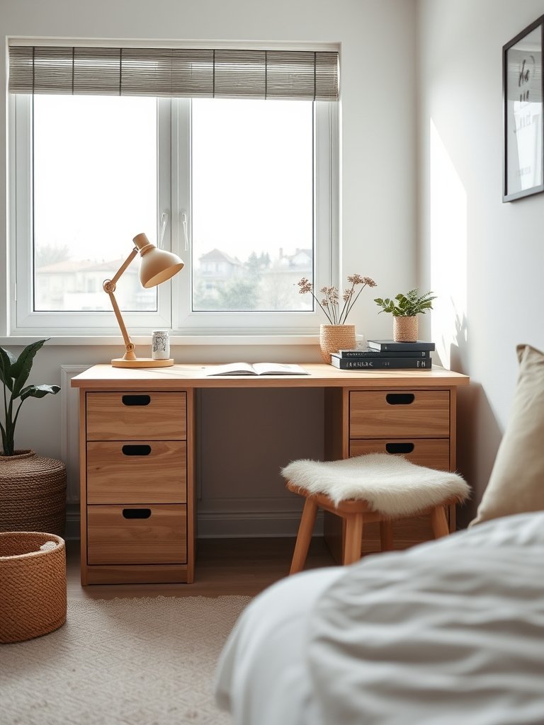 Add A Desk With Deep Drawers