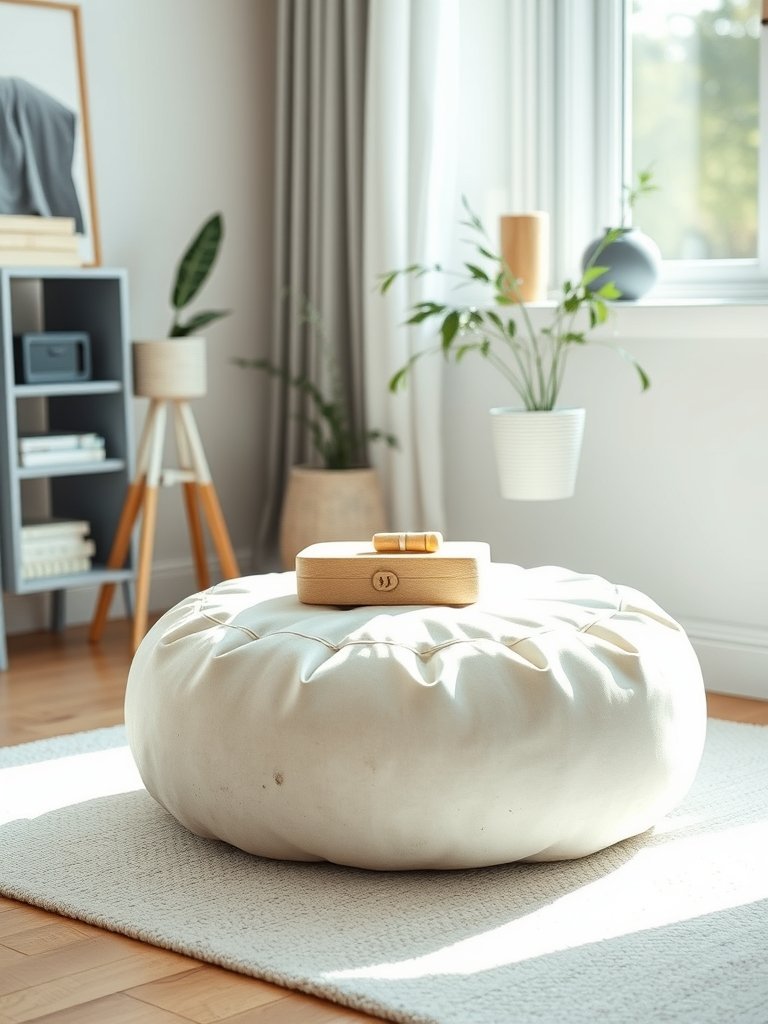 Add a Floor Pouf Seat