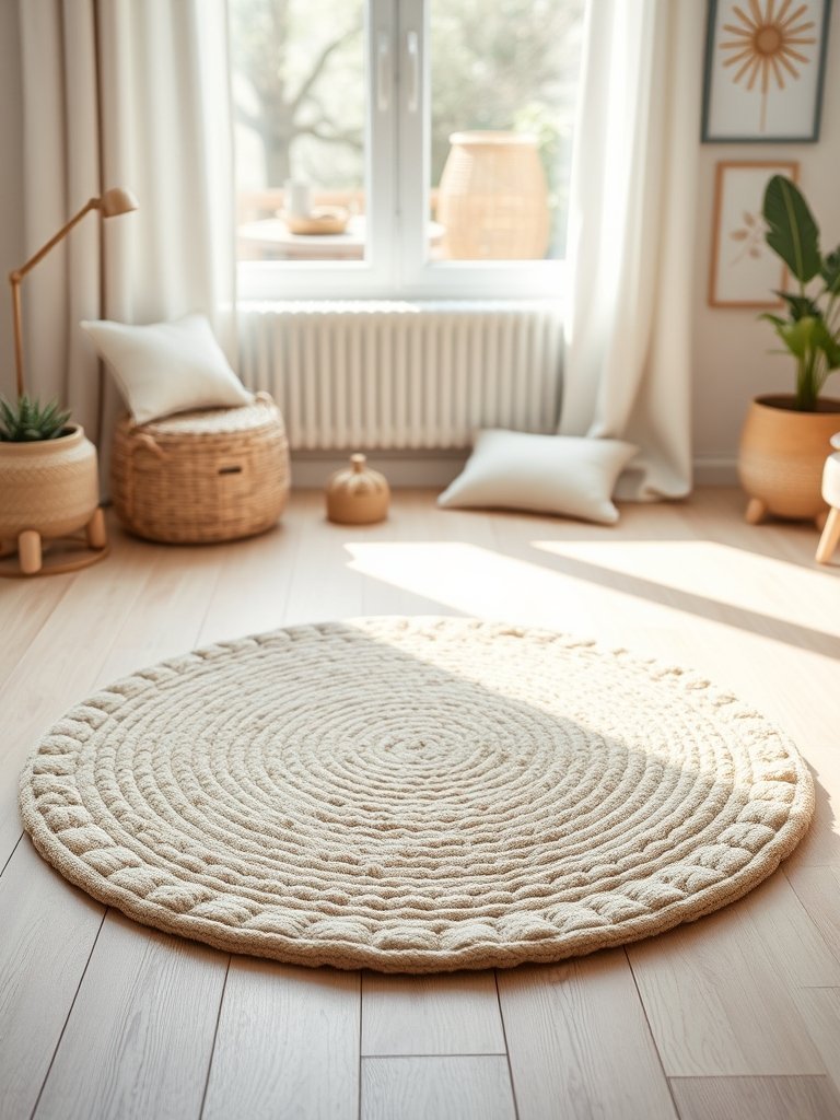 Add A Small Round Rug