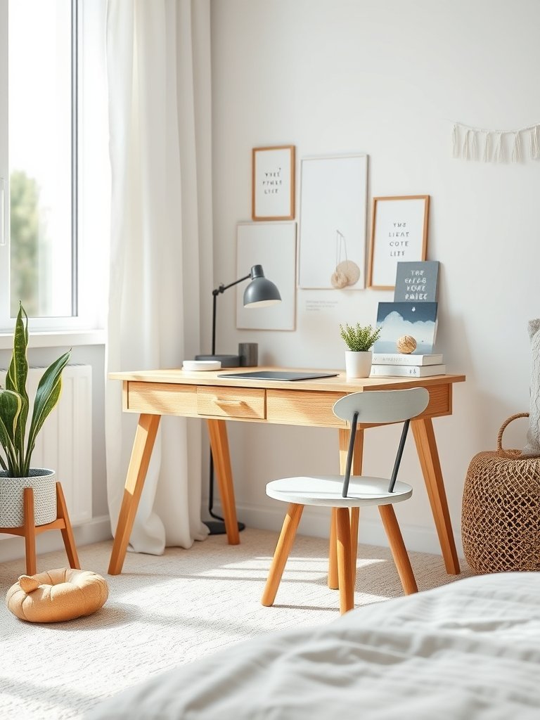 Add a Small Wood Desk