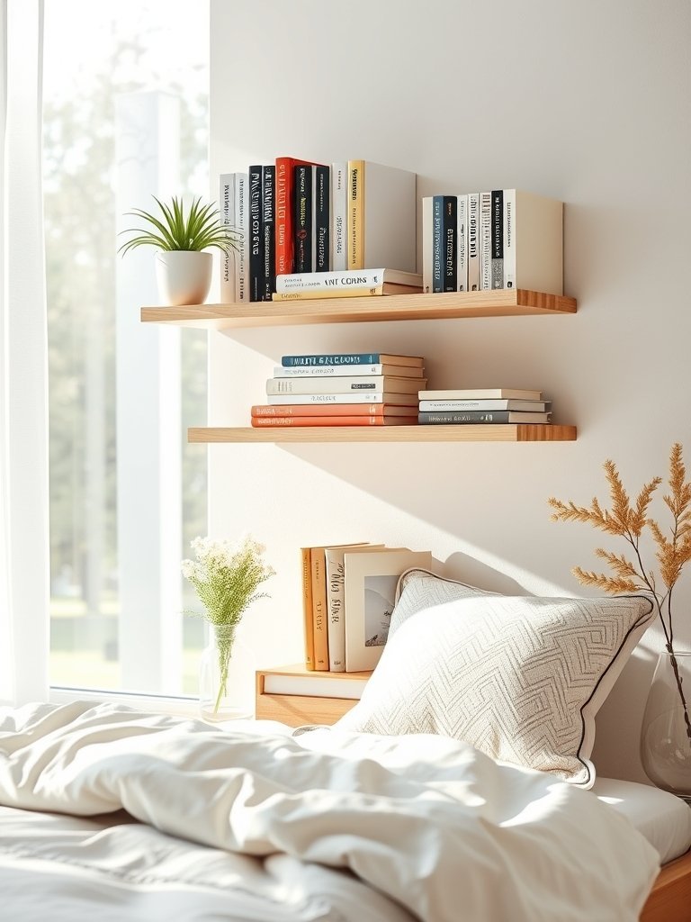 Add Floating Shelves for Books