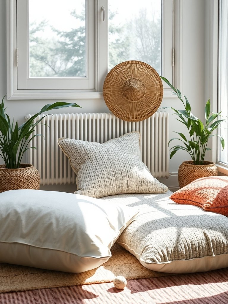 Add Floor Pillows for Seating