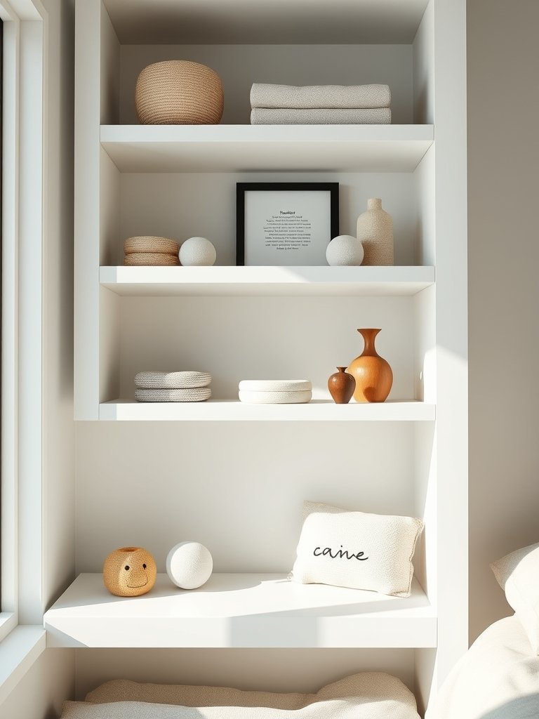 Add Low Open Shelves