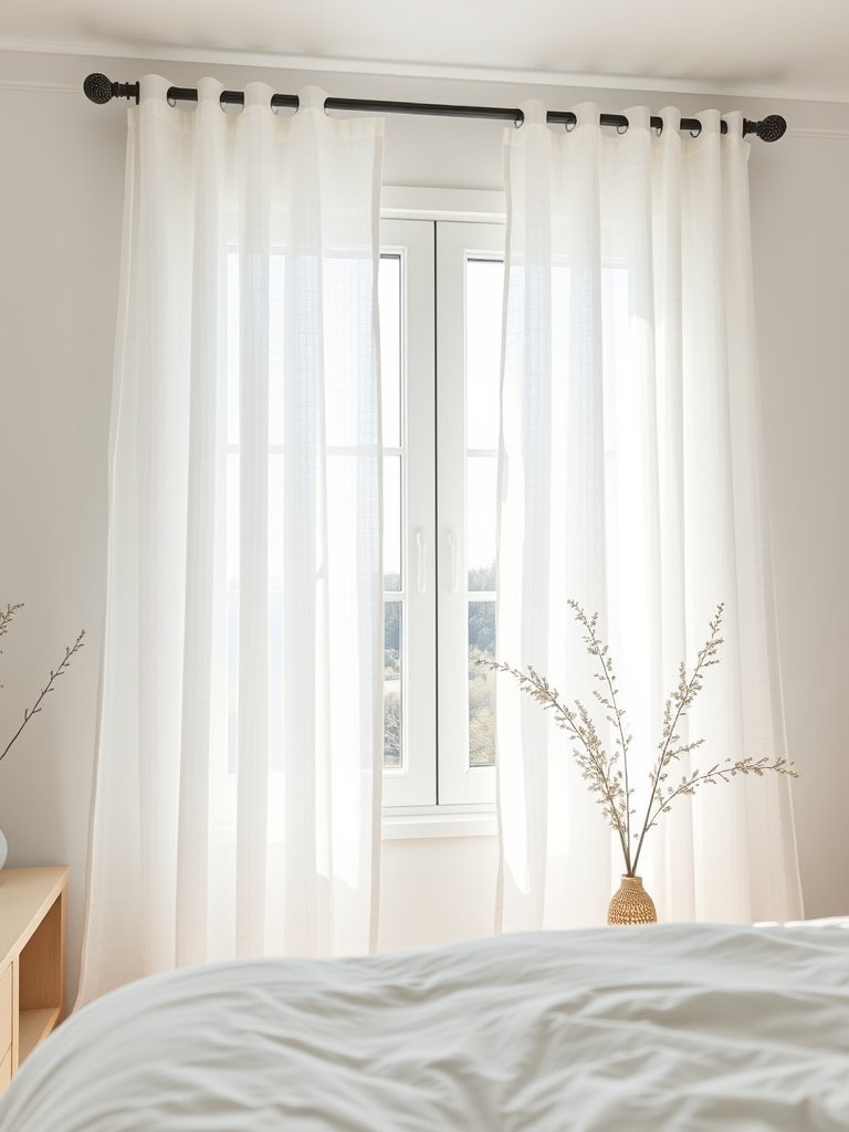 Add Sheer Window Curtains