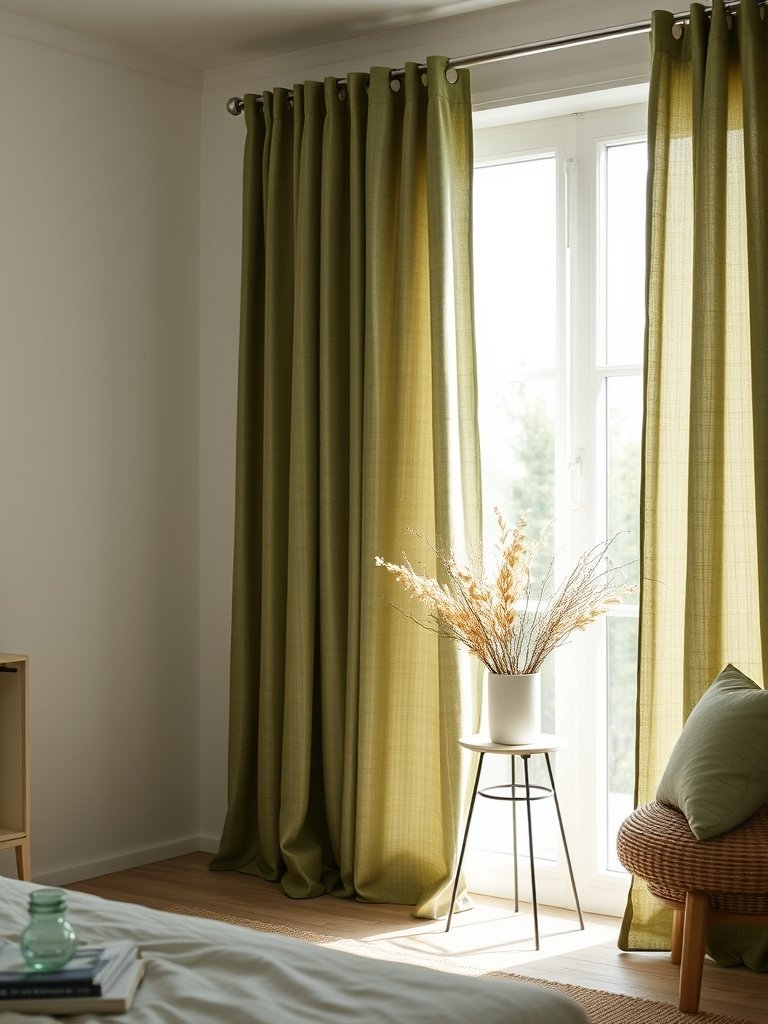 Add Soft Cotton Curtains
