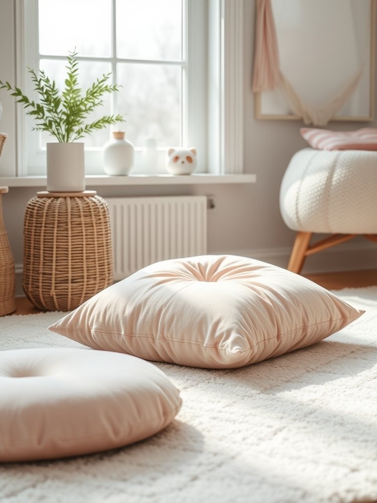 Add Soft Velvet Floor Cushions