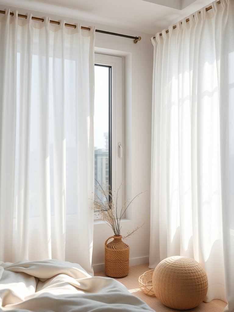 Add Soft Window Curtains