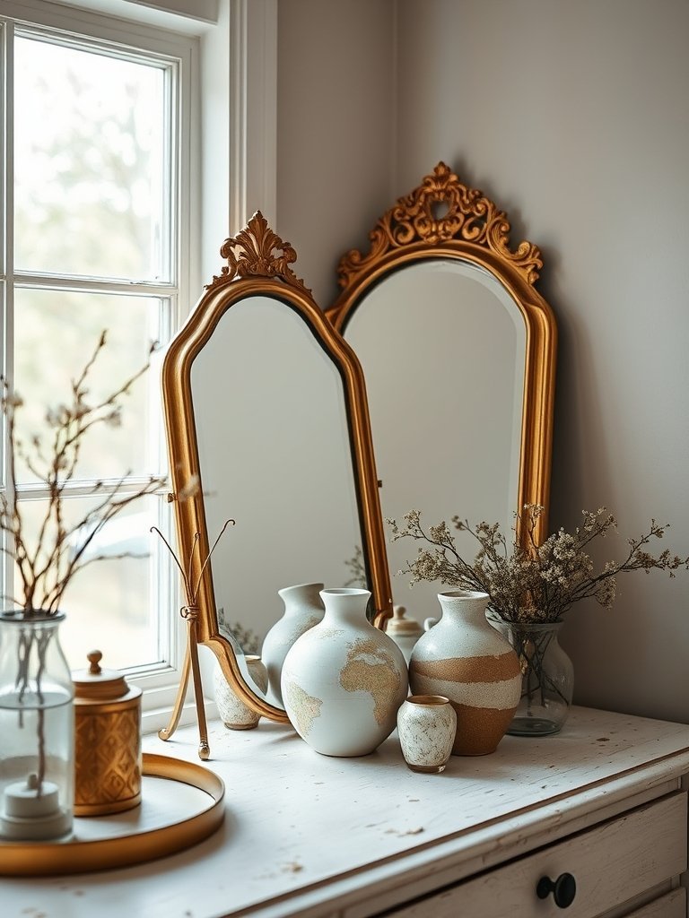 Antique Brass Mirrors