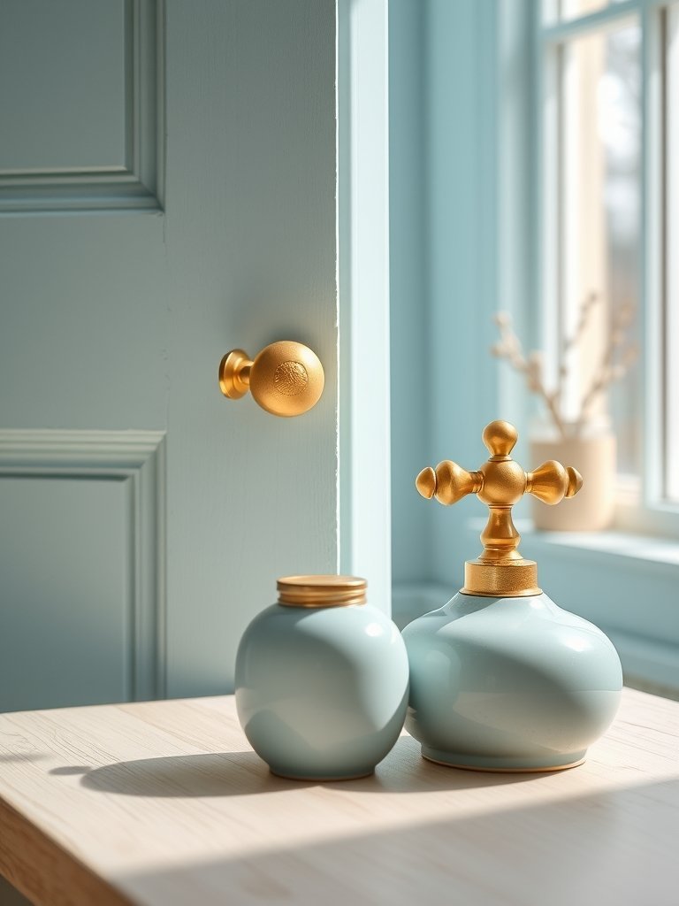 Brass Hardware Offers A Glow