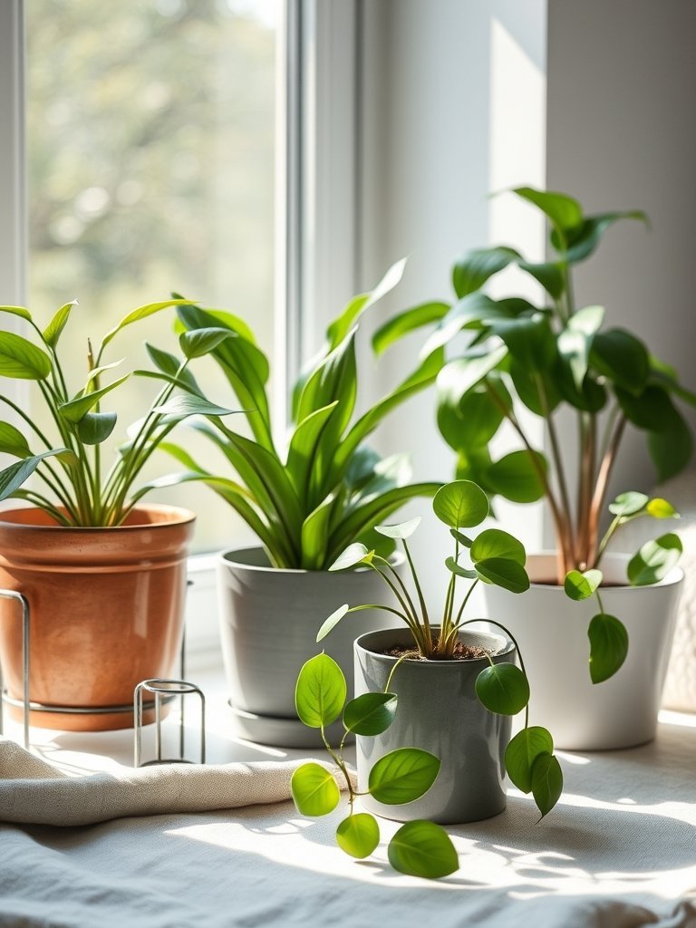 Bring in Green Houseplants