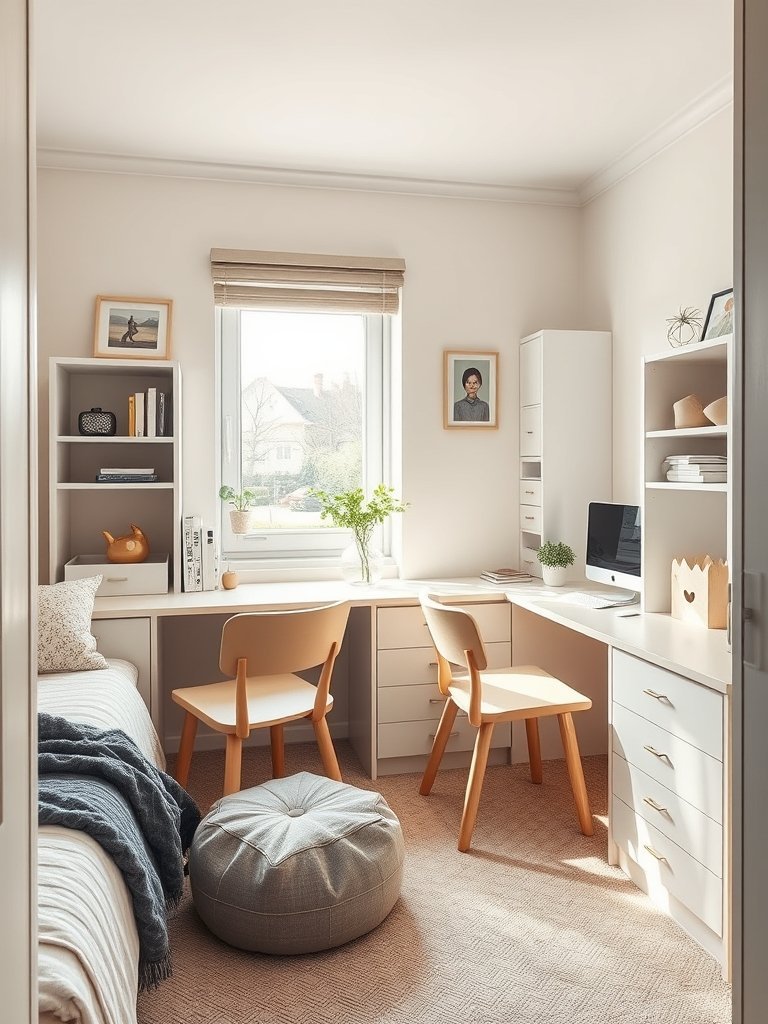Corner Units With Shared Desk Areas