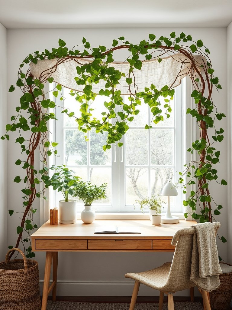 Create A Canopy Over Your Desk