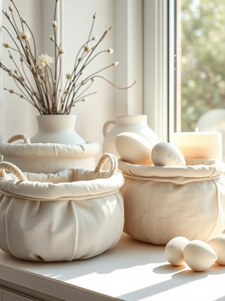 Decorate with Soft Fabric Baskets