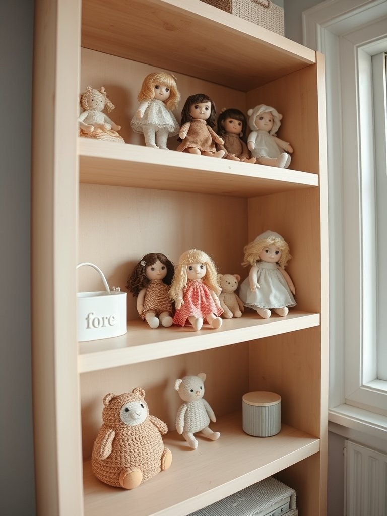 Display Dolls On Open Shelves