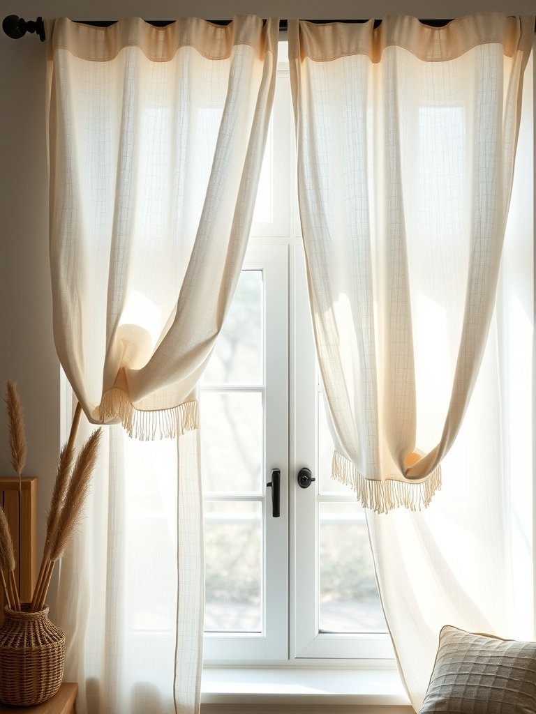 Drape Linen Fabric Over Windows