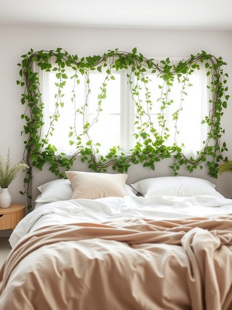 Drape Vines On Your Headboard Top