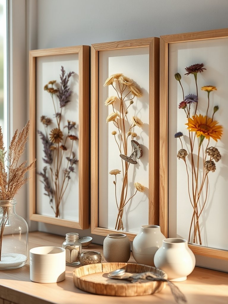 Dried Floral Pressed Displays