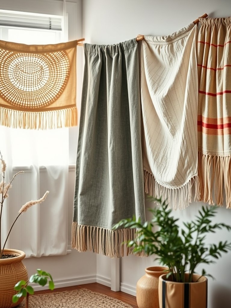 Fabric Wall Hangings for Texture