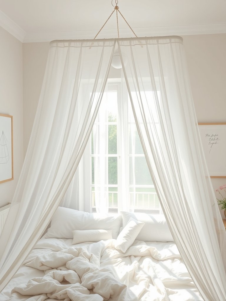 Hang A Sheer Bed Canopy