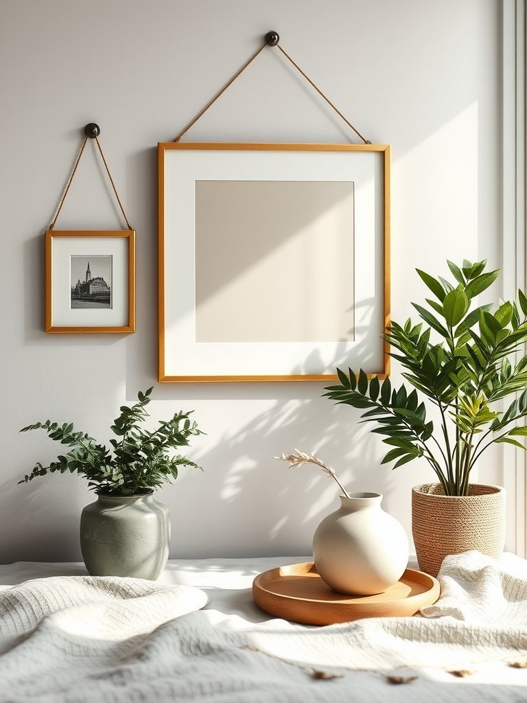 Hang Art With Bright Metallic Frames